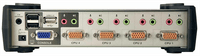 Переключатель электронный ATEN 4-Port PS/2-USB VGA/Audio KVMP™ Switch with OSD (после тестирования) - фото 2