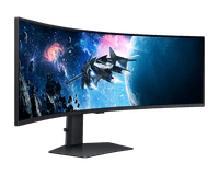 Монитор Samsung 49" Odyssey G9 G95C S49CG954EI Curved (VA 32:9 5120x1440x240Hz 1ms 450cd 2500:1 178/178 1,07B DP; HDMIx2 USB3.0x2 HAS Tilt Swiv VESA Black (существенное повреждение коробки) - фото 4