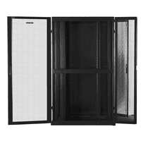 Серверный шкаф SMARTWATT Серверный шкаф Rack S-Series 42U 800x1200мм, двери с перфорацией, боковые панели 4шт и ролики в комплекте, черный - фото 4