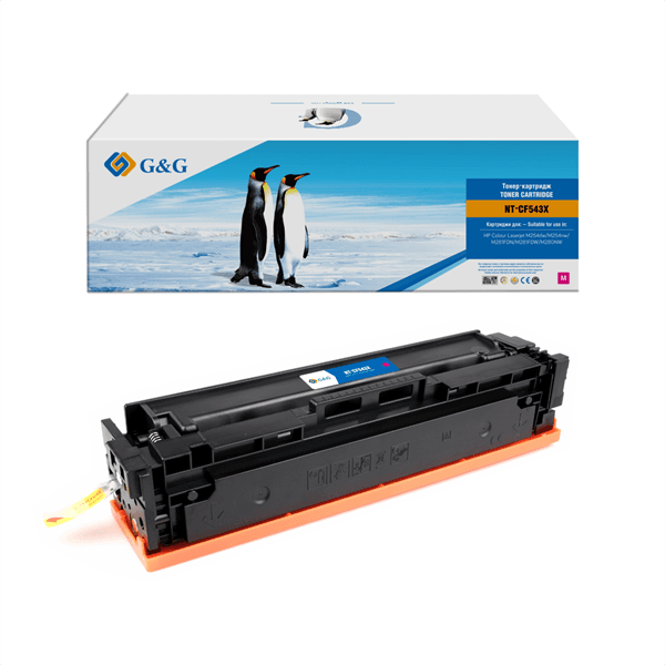 Картридж G&G GG-CF543X пурпурный (2500стр.) для HP CLJ M254dw/M254nw/M281FDN/M281FDW/M280NW