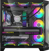 корпус Formula V Line Crystal Z6 Black, ATX, Left & Front & Bevel side Tempered Glass, TYPE-C*1, USB3.0*2 - фото 1