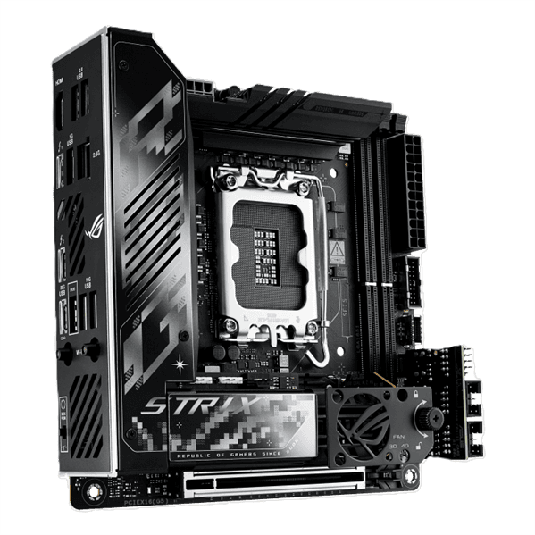 Материнская плата ASUS ROG STRIX Z890-I GAMING WIFI, LGA1851, Z890, 2*DDR5, 2*SATA, 2*M.2, 4*USB 3.2, 2*USB 2.0, Type-C, 1*PCIx16, HDMI, mITX; 90MB1IC0-M0EAY1