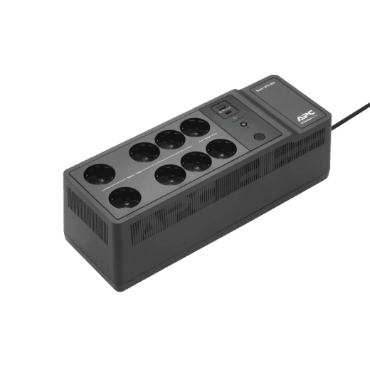 Источник бесперебойного питания APC Back-UPS ES 850VA/520W, 230V, 8 Schuko (2 Surge & 6 batt.), USB, USB charge(type A,C), Data/DSL protect.,(BE700G-RS, BE850G2-RS analogue), 1 year warranty (существенное повреждение коробки)