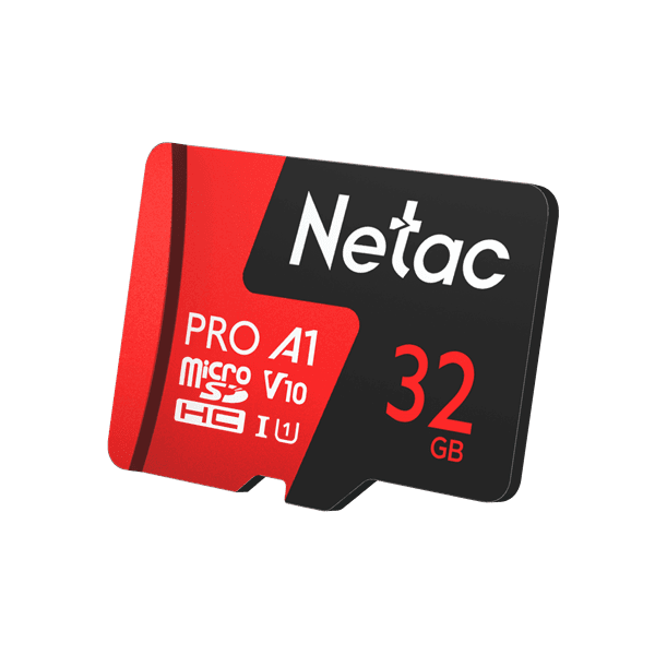 Носитель информации Netac P500 Extreme PRO 32GB MicroSDHC V10/A1/C10 up to 100MB/s, retail pack with SD Adapter