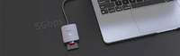 Кард-ридер Netac Flash WK12/серый/SD/SDHC/SDXC/microSD/microSDHC/microSDXC/USB 3.0 Type-C/пластик - фото 7