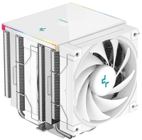 Кулер для процессора DEEPCOOL AK620 DIGITAL SE WH LGA20XX/1700/1200/115X/AM5/AM4 (9шт/кор, TDP 260W, PWM, DUAL Fan 120mm, 6 тепл. трубок, ARGB, белый) RET (R-AK620-WHADMN-GJD) - фото 7