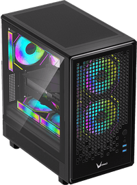 корпус Formula V Line Air Mesh G2 Black, MATX, USB3.0*2, FRONT 2x120mm FRGB, REAR 1x120mm FRGB - фото 5