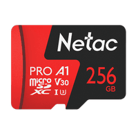 Флеш Карта MicroSD card Netac P500 Extreme Pro 256Gb, retail version w/SD adapter - фото 4