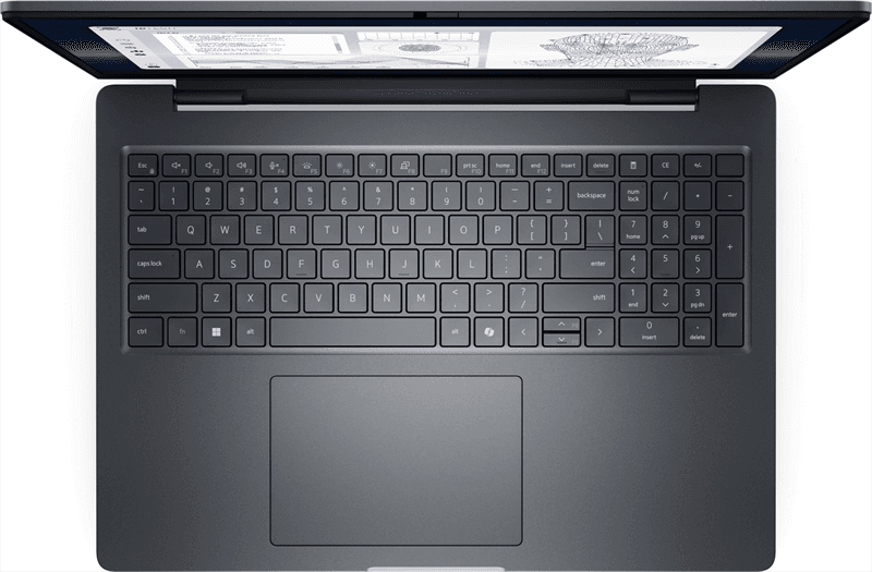 Ноутбук Dell Pro Max 16 Plus MB16250  Core Ultra 7 265HX  16" 16:10 UHD+(3840x 2400),120Hz,500 nits,DDR5 32GB (16GB*2),2TB SSD,NV RTX 3000 Blackwell (12GB GDDR7),backlight,96Whr,FPR,2.55kg,2y,Linux,Black,KB/E