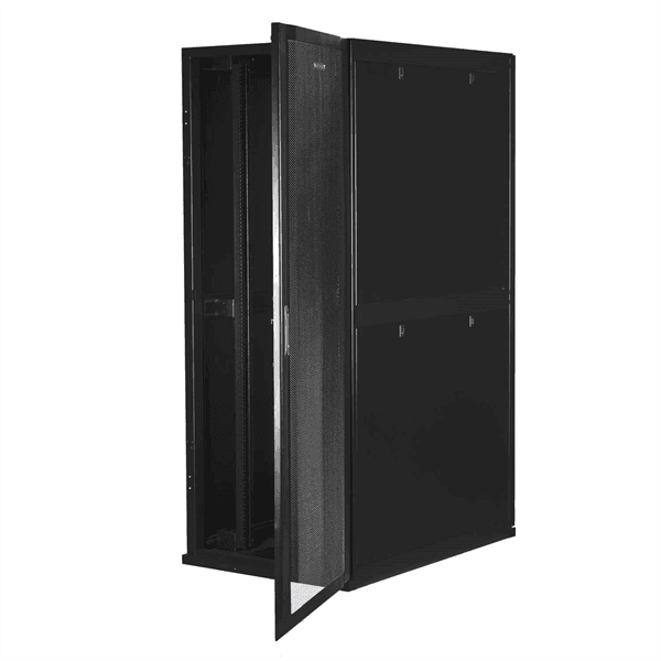 Серверный шкаф SMARTWATT Серверный шкаф Rack S-Series 42U 800x1200мм, двери с перфорацией, боковые панели 4шт и ролики в комплекте, черный (4512020620016)