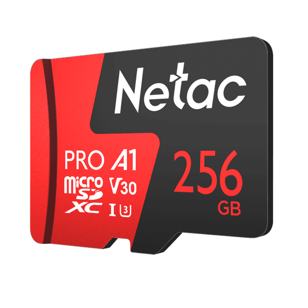 Флеш Карта MicroSD card Netac P500 Extreme Pro 256Gb, retail version w/SD adapter
