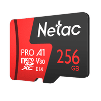 Флеш Карта MicroSD card Netac P500 Extreme Pro 256Gb, retail version w/SD adapter - фото 1