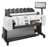 Широкоформатный принтер HP DesignJet T2600dr PS MFP (p/s/c, 36",2400x1200dpi, 3A1ppm, 128GB, HDD500GB, 2rollfeed, autocutteoutput tray,stand, Scanner 36",600dpi, 15,6" touch display, extUSB, GigEth, repl. L2Y26A) - фото 4
