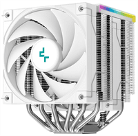 Кулер для процессора DEEPCOOL AK620 DIGITAL SE WH LGA20XX/1700/1200/115X/AM5/AM4 (9шт/кор, TDP 260W, PWM, DUAL Fan 120mm, 6 тепл. трубок, ARGB, белый) RET (R-AK620-WHADMN-GJD) - фото 10