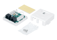 Розетка в сборе Cabeus, 2x RJ45(8P8C), кат. 6, неэкр., внешняя, белый, (WS-8P8C-Cat.6-2) - фото 4