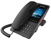Отельный SIP-Телефон Fanvil H6W, 2 SIP-акк., 3.5", 320x480 Цвет. экран, POE, БП в комп., 1x100 Mbps, Wi-Fi 6, Чёрный, 5 прог. клав. - фото 1