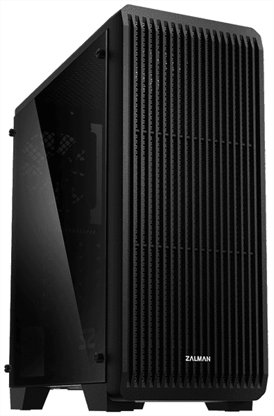 корпус ZALMAN S2 TG, ATX, BLACK, TEMPERED GLASS WINDOW, 2x3.5", 2x2.5", 2xUSB2.0, 1xUSB3.0, FRONT 2x120mm (существенное повреждение коробки)