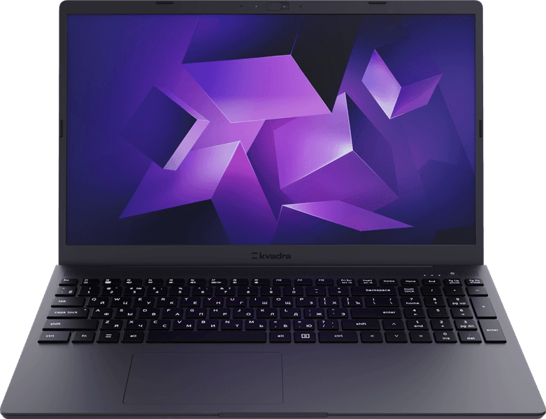 Ноутбук KVADRA NAU LE15T Core i5-1335U 1.3GHz,15,6" FHD (1920x1080) IPS,16Gb DDR4-3200(1), 512Gb SSD,55Wh,1.8kg,1YW,FHD Webcam,WiFi/BT, noOS, Графит, МПТ