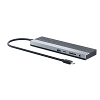 док-станция Docking Station WAVLINK USB-C Triple Display /85W PowerDelivery/2xUSB3.0/2xUSB2.0/1xUSB C/1xDP/2xHDMI/1xGigabit LAN/1xAudio In/Out/1xSD/Micro SD CardReader - фото 3