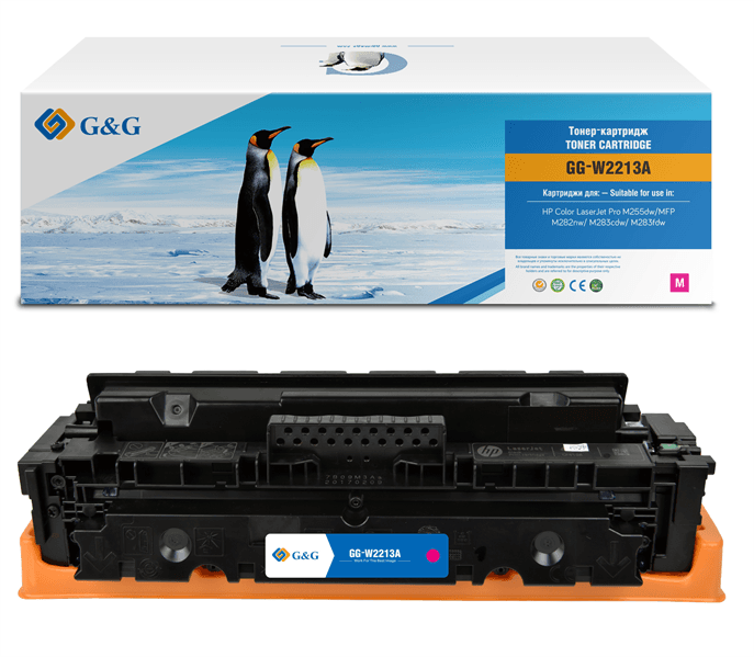 Картридж лазерный G&G GG-W2213A пурпурный (1250 стр.) для HP M255/MFP M282/M283