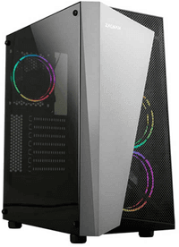 Корпус ZALMAN S4 Plus, ATX, BLACK, WINDOW, 2x3.5", 1x2.5", 2xUSB2.0, 1xUSB3.0, FRONT 2x120mm RGB, REAR 1x120mm RGB (некомплект - отсутствует вентилятор) - фото 3