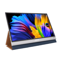 Монитор ASUS 13.3" MQ13AH OLED USB-Portable Monitor, 1920x1080, 5ms, 250cd/m2, 1000:1, 178°/178°, Mini-HDMI, USB Type-C, HDR10, 60Hz, Pivot Auto-Rotate, Antibacterial treatment, DarkGray, 90LM07EV-B01170 - фото 3
