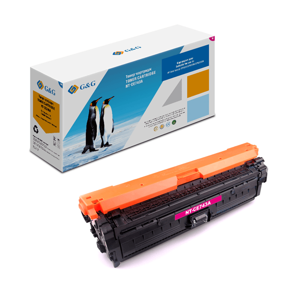 Картридж лазерный G&G GG-CE743A пурпурный (7300 стр.) для HP LJ CP5220/CP5221/CP5223/CP5225