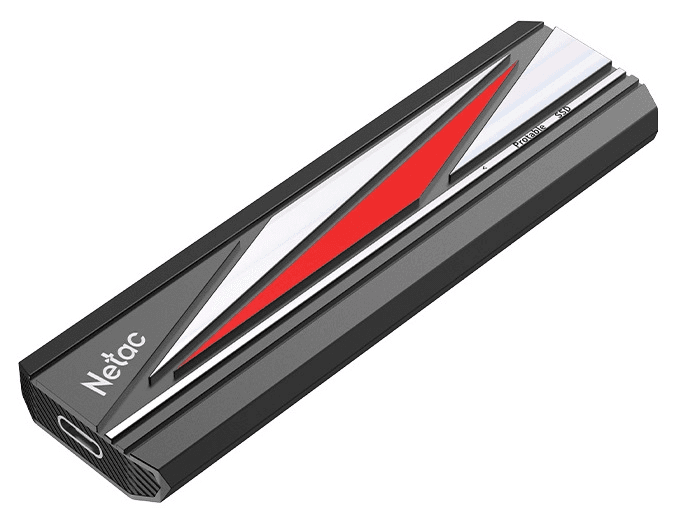 SSD накопитель Netac ZX20L 512GB USB 3.2 Gen 2x2 Type-C External SSD, R/W up to 2000MB/1800MB/s, with USB C to A cable and 20Gbps USB C to C cable, 5Y wty