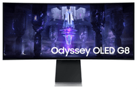 Монитор Samsung 34" Odyssey OLED G8 S34BG850SI Curved OLED 21:9 3440x1440x175Hz 0,03ms 1М:1 250cd 178/178 mini DP; micro HDMI; USB-C (65 Вт) Spk Tilt HAS Pivot VESA Silver - фото 5