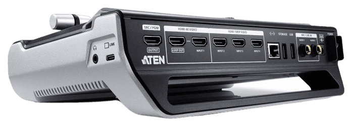 AV-микшер Aten ProAV black: StreamLIVE™ PRO Двухканальный AV-микшер 1x4K+3x1080p HDMI IN/2x6.5MIC