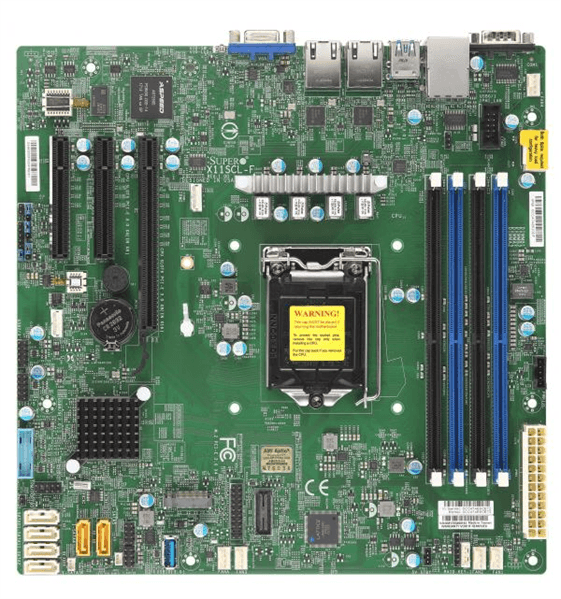 Материнская плата Supermicro Motherboard 1xCPU X11SCL-F E-22**/ UpTo4UDIMM/ 6x SATA3/ C242 RAID 0/1/5/10/ 2xGE/ 1xPCIx8, 2xPCIx4,M.2 NGFF connector(9.6" x 9.6")