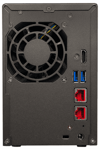 сетевое хранилище ASUSTOR AS6602T 2-Bay NAS/Media player/Intel Celeron J4125 2.0GHz up to 2.7GHz (Quad-Core), 4GB SO-DIMM DDR4, noHDD(HDD,SSD),/2x1GbE(LAN)/3xUSB3.2,HDMI (потёртости, после СЦ) - фото 3