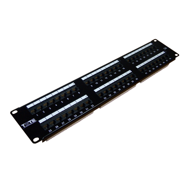 Патч-панель Lanmaster TWT-PP48UTP/6 19" 2U 48xRJ45 кат.6 UTP