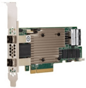 Плата контроллера Broadcom RAID Controller 9480-8i8e, PCI-E 3.1 x8 LP, Tri-Mode SAS/SATA/NVMe, RAID 0,1,5,6,10,50,60, 16port (2*intSFF8643 + 2*extSFF8644), 4GB Cache, SAS3516, RTL