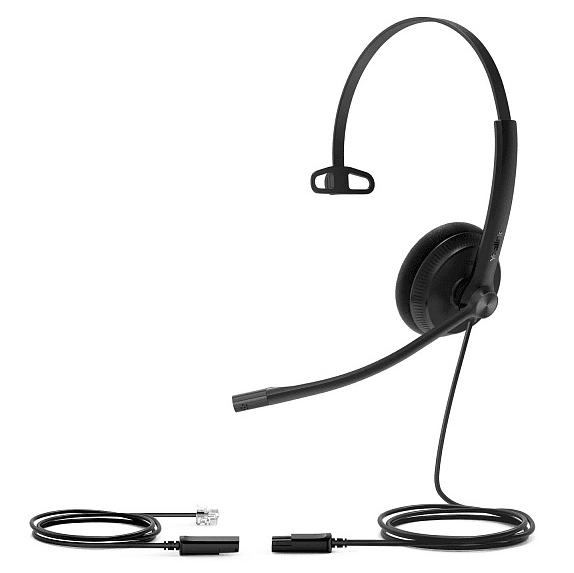 Гарнитура YEALINK YHS34 Lite Mono Моно, Проводная, HD звук, QD, RJ9, шт