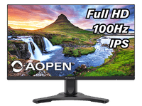 Монитор 23,8'' AOPEN 24CL2YEbmirx IPS, 1920x1080, 1 / 5ms, 250cd, 100Hz, 1xVGA+1xHDMI(1.4)+SPK+Audio In/Out, Speakers 2Wx2, H.Adj. 110 (by ACER) - фото 2