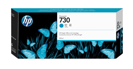 HP 730 P2V68A Картридж HP голубой