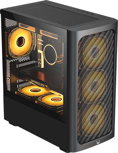 корпус Formula V Line Air Mesh G3 Black, MATX, USB3.0*1, USB2.0*2, REAR 1x120mm (существенное повреждение коробки)