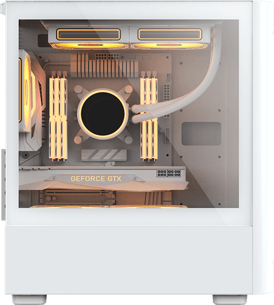 корпус Formula V Line Air Mesh G3 Plus White, MATX, Type-C*1, USB3.0*2, FRONT 3x120mm FRGB, REAR 1x120mm FRGB