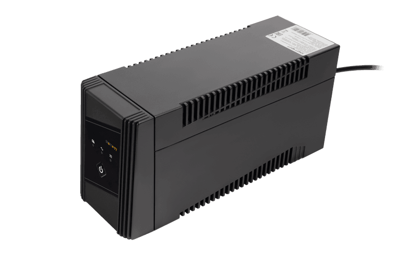 Источник бесперебойного питания SMARTWATT ИБП линейно-интерактивный, 850/500 ВА/Вт, напольный, LED индикация, Schuko CEE7/4 - 2 шт. (3703020390005)