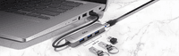 USB-концентратор Netac USB Hub WF11, USB-A to USB3.0*4 (repl. NT08WF11-30GR) (незначительное повреждение коробки) - фото 6