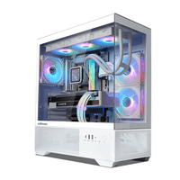 корпус ZALMAN CHRONIX, ATX, WHITE, WINDOW, 1xCombo (3.5’’ or 2.5’’), 1x3.5’’HDD, 2x2.5’’SSD, 1xUSB2.0, 1xUSB3.0, 1xUSB Type-C, SIDE 2x120mm ARGB, REAR 1x120mm ARGB - фото 4