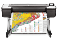Широкоформатный принтер HP DesignJet T1700 PS (44",2400x1200dpi, 26spp(A1), 128Gb(virtual), HDD500Gb, host USB type-A/GigEth,stand,sheet feed,1 rollfeed,autocutteTouchScreen, 6 cartridges/3 heads) - фото 4
