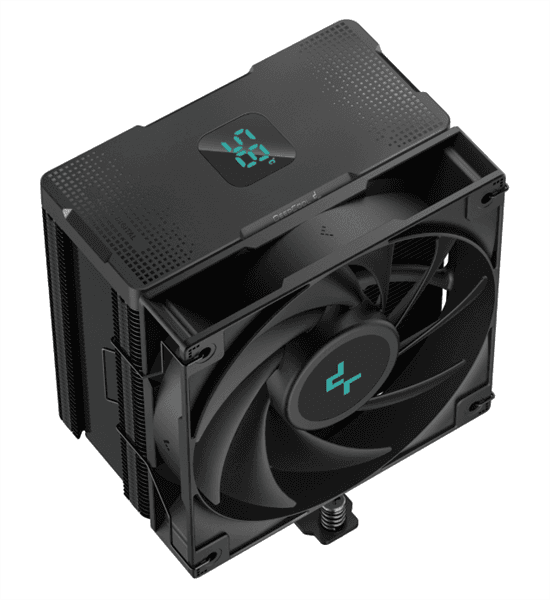 Кулер для процессора DEEPCOOL AG500 DIGITAL BK LGA1700/1200/115X/AM5/AM4 (12шт/кор, TDP 240W, PWM, Fan 120mm, 5 тепл. трубок) RET (R-AG500-BKNDMN-G-2)