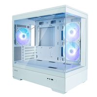 корпус ZALMAN P30 White, MATX, WHITE, WINDOW, 2x3.5", 3x2.5", 1xUSB TYPE-C, 1xUSB3.0, SIDE 2x120mm ARGB, REAR 1x120mm ARGB (после тестирования) - фото 2