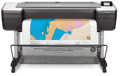 Широкоформатный принтер HP DesignJet T1700 PS (44",2400x1200dpi, 26spp(A1), 128Gb(virtual), HDD500Gb, host USB type-A/GigEth,stand,sheet feed,1 rollfeed,autocutteTouchScreen, 6 cartridges/3 heads)