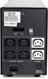 Источник бесперебойного питания Powercom Back-UPS IMPERIAL, Line-Interactive, 3000VA/1800W, Tower, 6*IEC320-C13 (6 batt), LCD, USB (747929) (существенное повреждение коробки) - фото 2