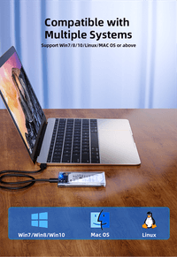 Внешний корпус для диска HDD/SSD Netac WH11 2.5 SATA to USB3.0 External HDD/SSD Case, Slide Transparent Cover, with USB3.0 C to C cable (незначительное повреждение коробки) - фото 10