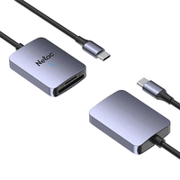 Кард-ридер Netac Flash WK12/серый/SD/SDHC/SDXC/microSD/microSDHC/microSDXC/USB 3.0 Type-C/пластик - фото 8
