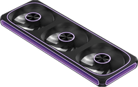 Вентилятор для корпуса Formula V Line AIR FUSION 3 BK REVERSE, 360x120x28mm, ARBG 3pin + PWM 4pin, 500-1800 RPM, 37.83 DBA MAX, HYDRO BEARING - фото 4